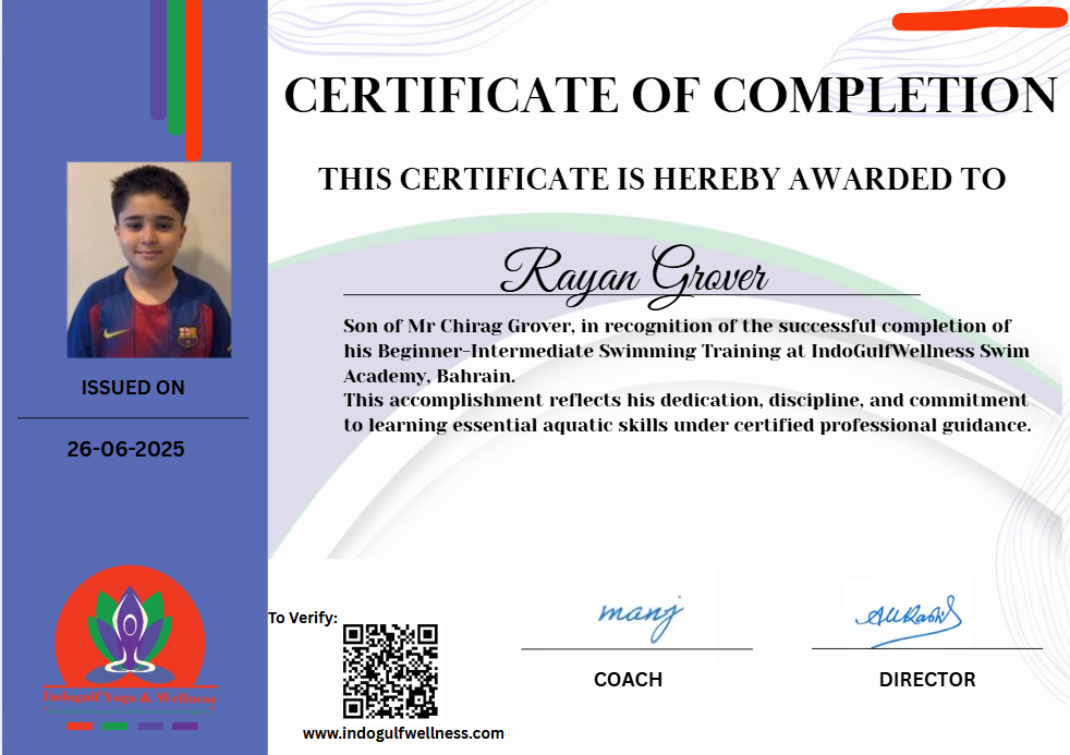 Ryan Grover Certificate